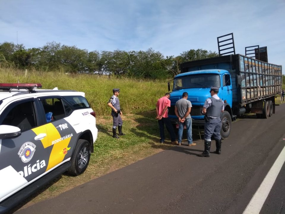 Dupla com documento falso de caminhão é presa na SP-333