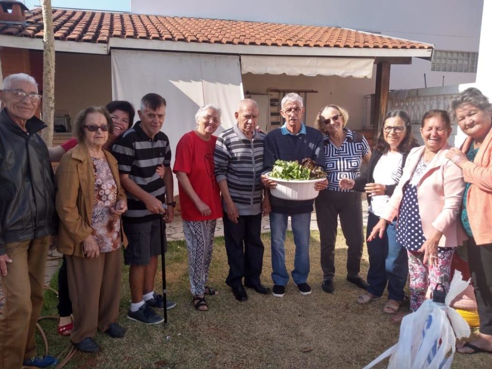 Horta do Centro Dia “Anos Dourados” realiza sua primeira colheita