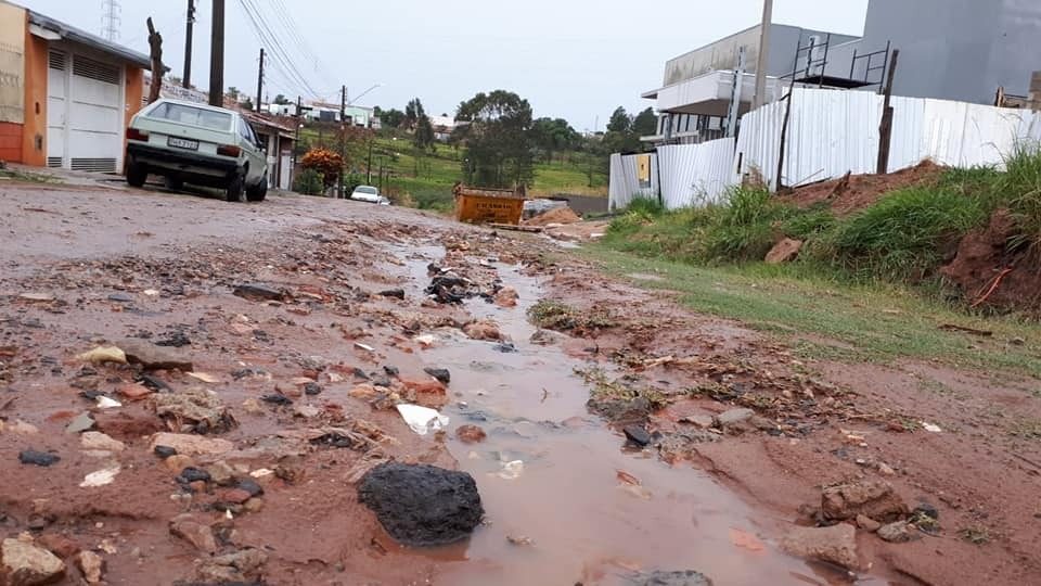 Rua em péssimas condições faz visita à ONG ser cancelada