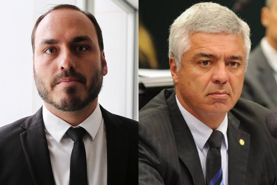 Carlos Bolsonaro e Major Olimpio trocam insultos nas redes sociais