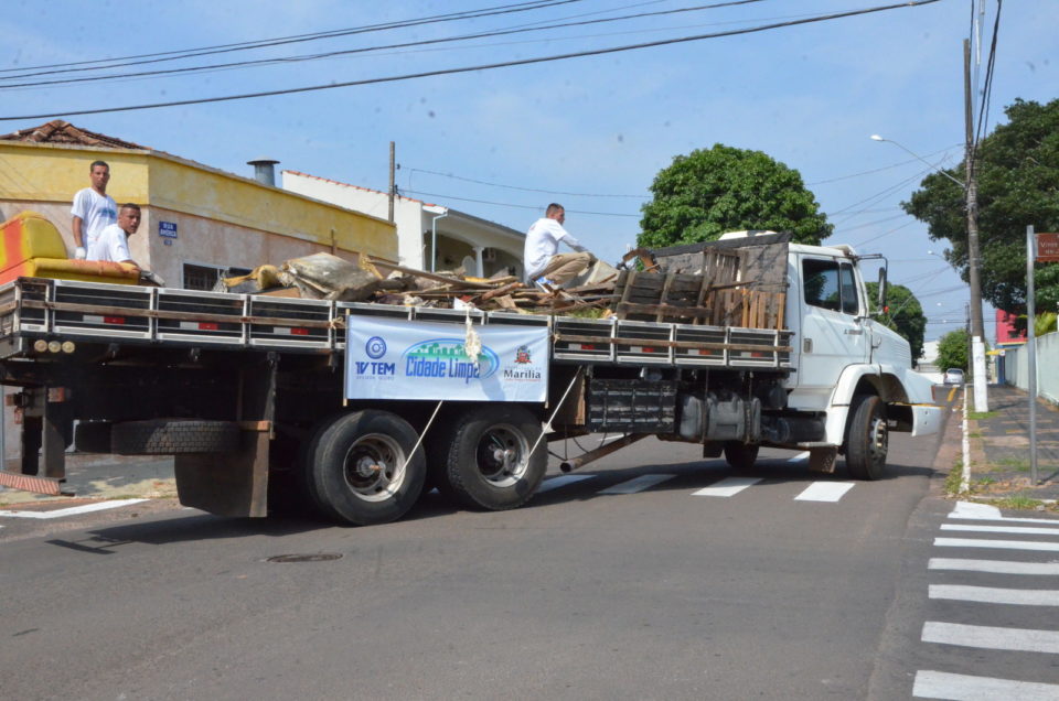 Em três dias, “Cidade Limpa” soma 254 toneladas na zona norte