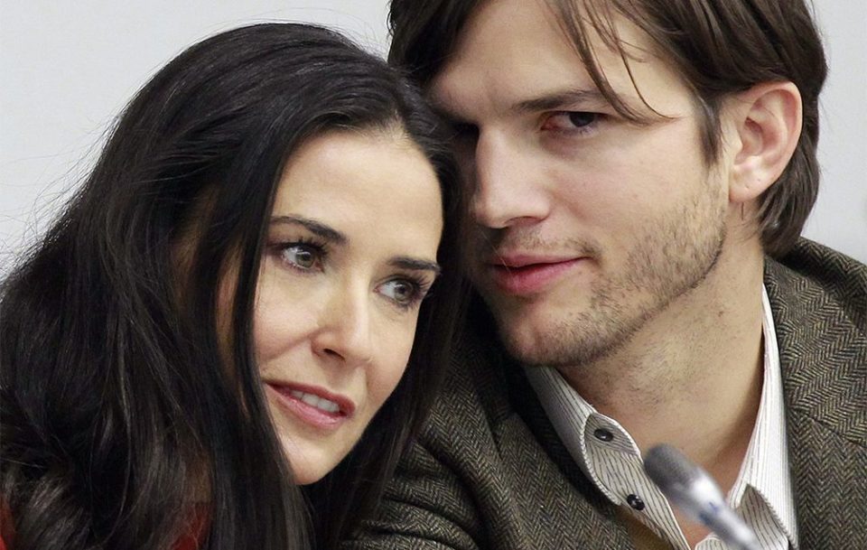 Demi Moore compara Ashton Kutcher com seu vício em drogas