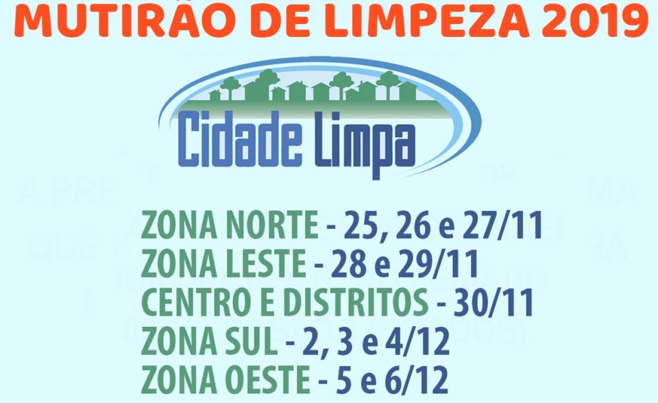 Cidade Limpa: veja a programação de coleta por bairros