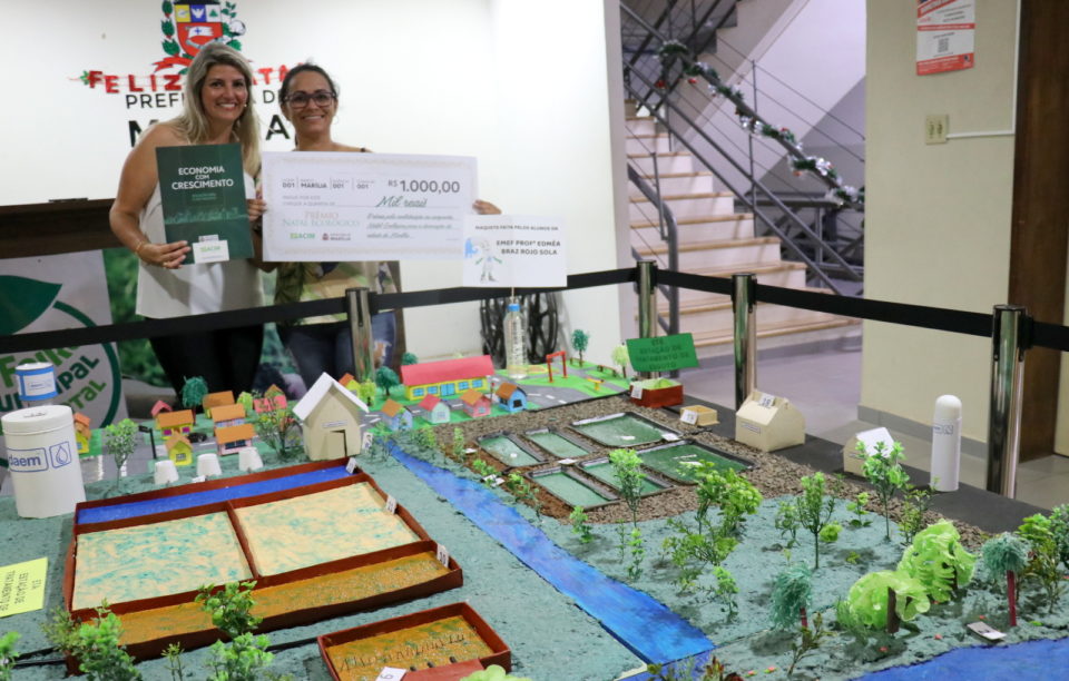 Maquete da Feira Ambiental está em exposição no Paço Municipal