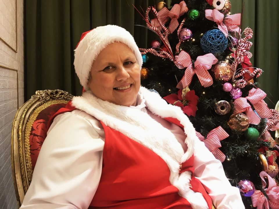 Mamãe Noel assume lugar de Papai Noel em shopping no interior