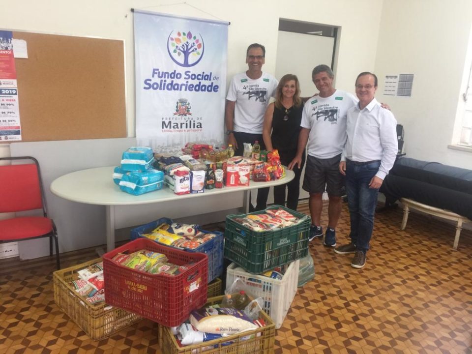 Fundo Social recebe 380 kg de alimentos arrecadados na 4ª São Silvestre