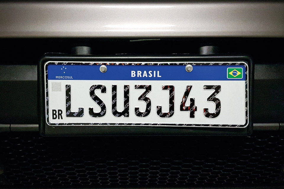 Placa Mercosul será obrigatória a partir de 31 de janeiro