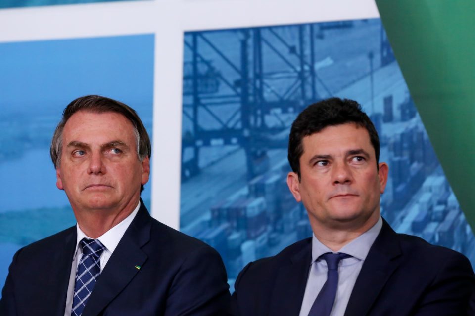 Bolsonaro reclama da postura de Moro na crise do novo coronavírus