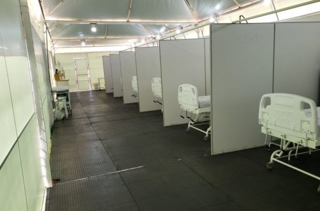 Garça tem tenda para atender pessoas com sintomas de Covid-19