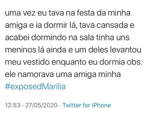 Relatos de abusos sexuais em Marília ‘explodem’ no twitter