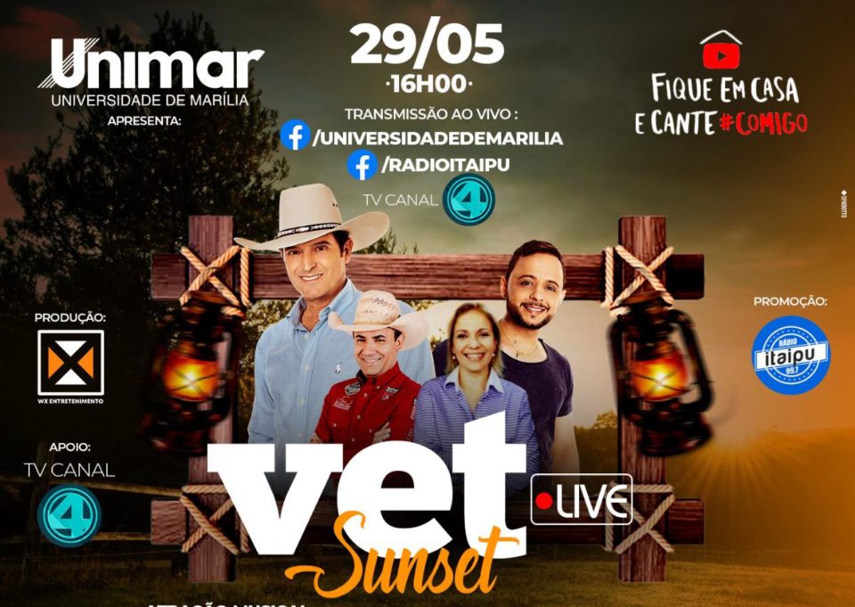 Unimar realiza “Vet Live Sunset” com participação de Jad e Jefferson