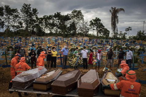 Brasil já passa os Estados Unidos em número de mortes diárias