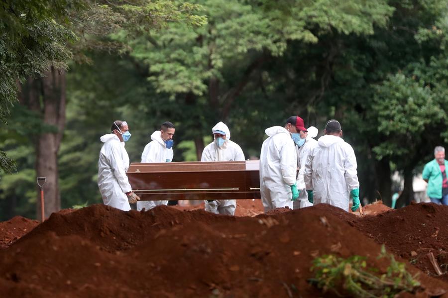 Brasil registra 552 mortes por covid-19 em 24 horas