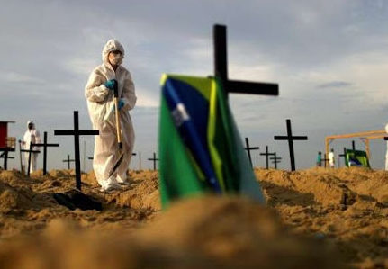 Brasil registra 1.282 novas mortes por coronavírus