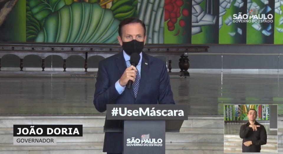 Doria anuncia reclassificação de fases no Plano SP; assista ao vivo