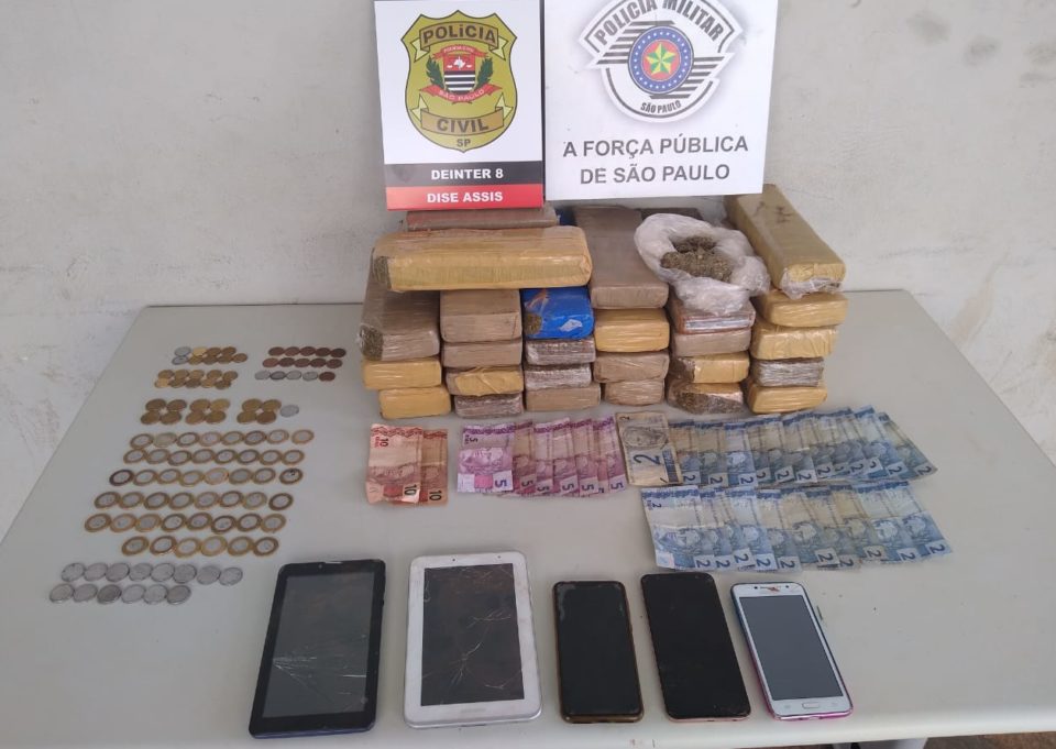 Polícia Civil e PM apreendem droga e dinheiro na região