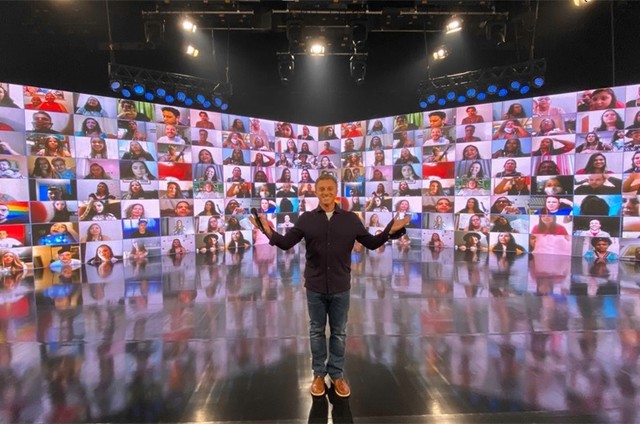 Luciano Huck volta às gravações do ‘Caldeirão’