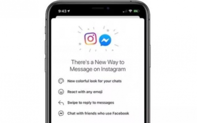 Instagram e Messenger compartilham mensagens