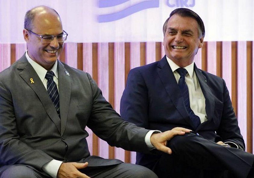 Bolsonaro provoca Witzel após afastamento do governador