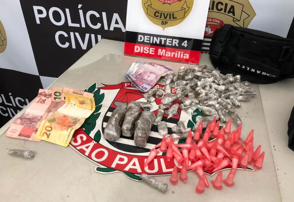 Homem, mulher e dois menores são detidos por tráfico