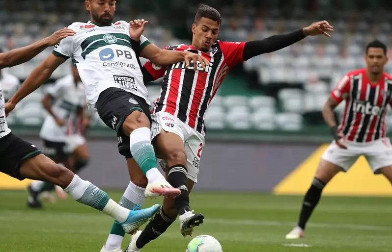 Com dois gols anulados, São Paulo empata com o Coritiba