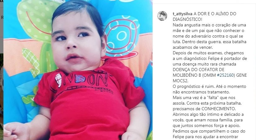 Família recebe diagnóstico de doença rara e emociona web