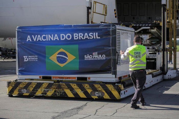 SP recebe mais 2 milhões de doses da vacina CoronaVac