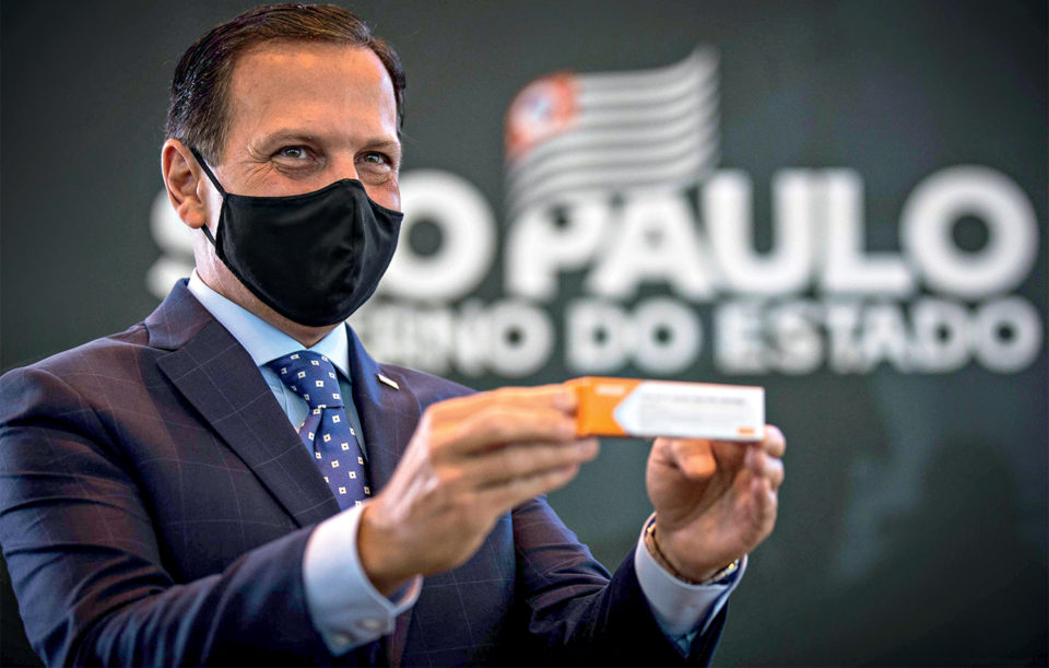 Doria diz que vacinação em SP começa no dia 25 de janeiro