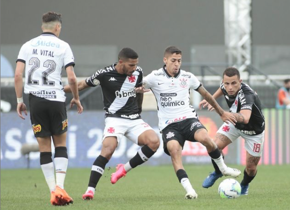 Vasco empata com Corinthians e fica perto do rebaixamento