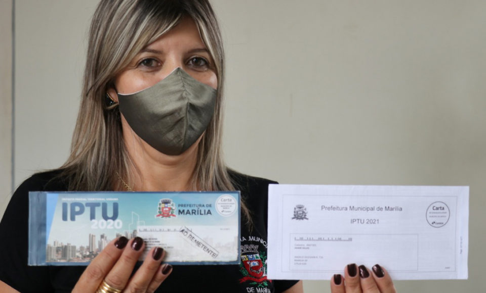 Cartas do IPTU 2021 em Marília começam a ser entregues