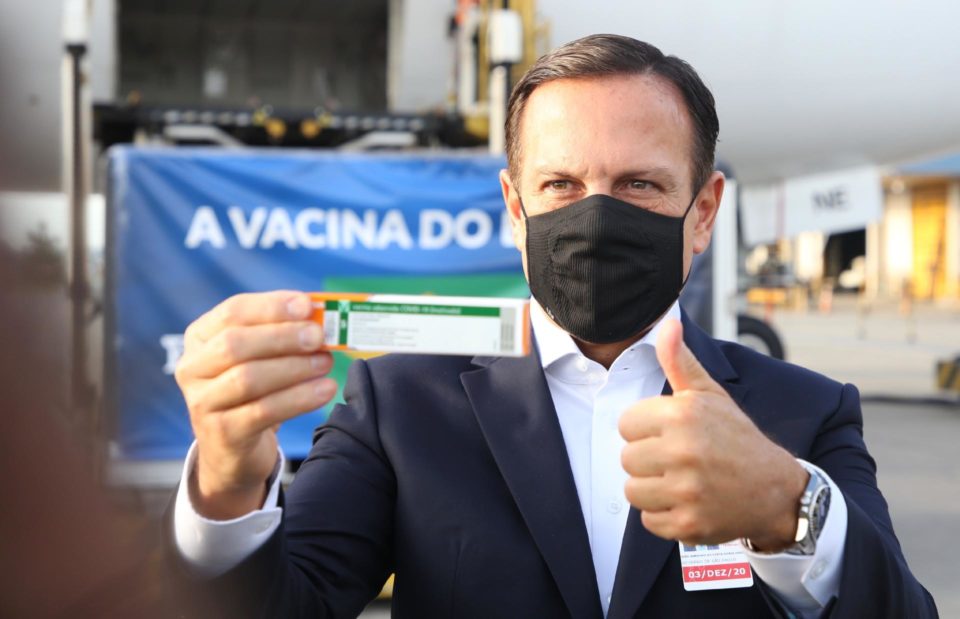 Doria promete envio de doses da Coronavac para o Amazonas