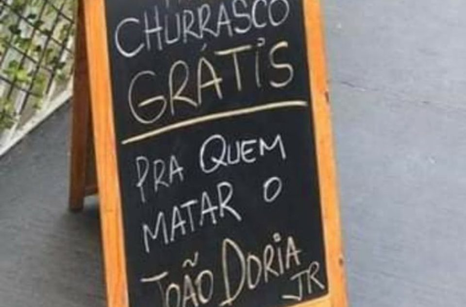 Comerciante promete churrasco a ‘quem matar Doria’ e é preso