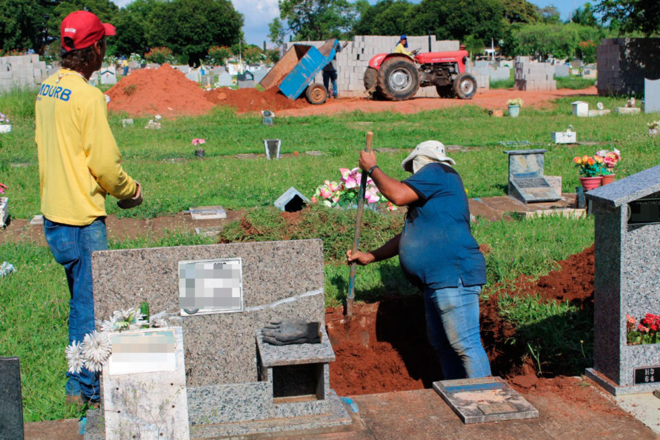 Cemitério tem aumento no trabalho desde o início de março