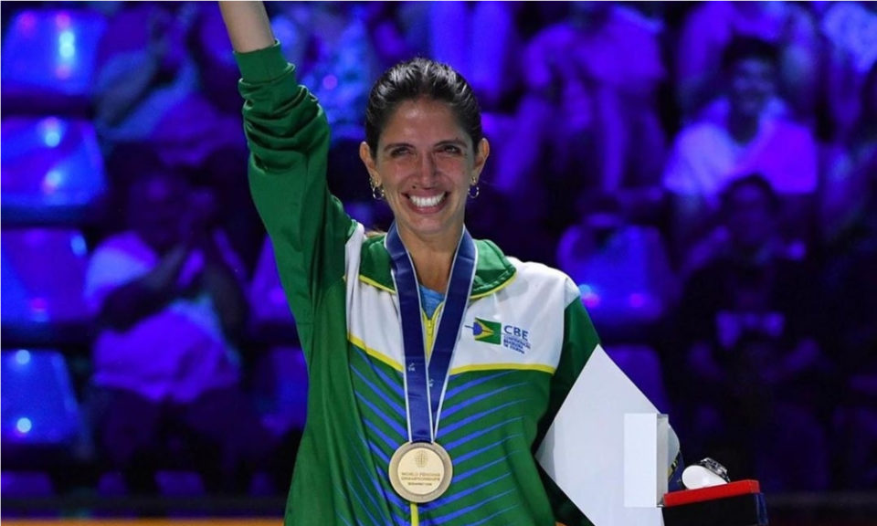 Nathalie Moellhausen é nona colocada na Copa do Mundo