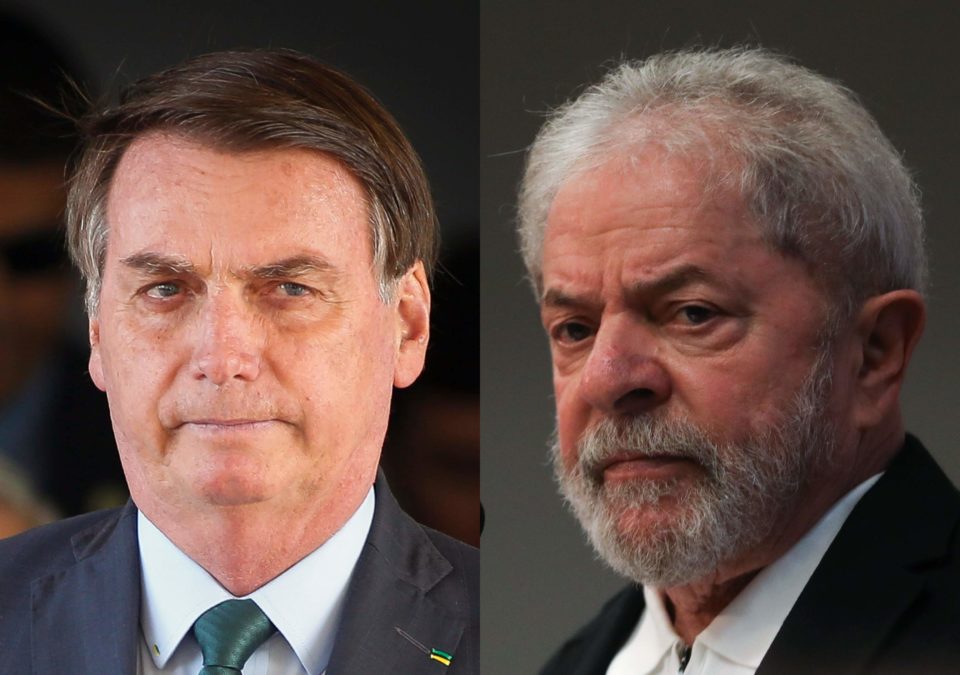 Pesquisa coloca Lula e Bolsonaro empatados para eleição de 2022