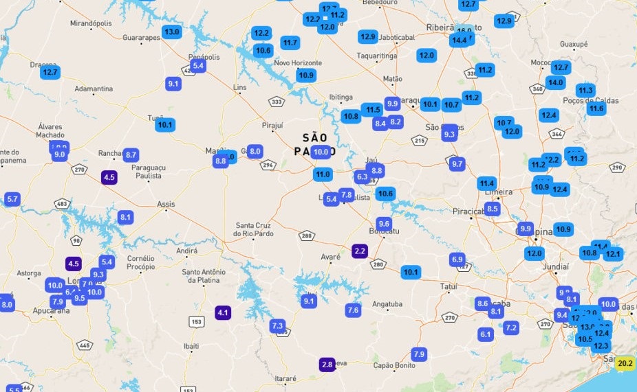 Marília tem a menor temperatura do ano nesta segunda-feira (24)