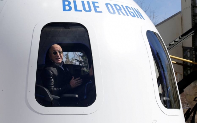 Seguradoras não querem bancar a viagem espacial de Jeff Bezos