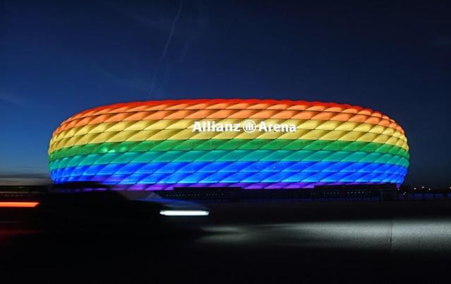 Uefa rejeita iluminação arco-íris em estádio de Munique