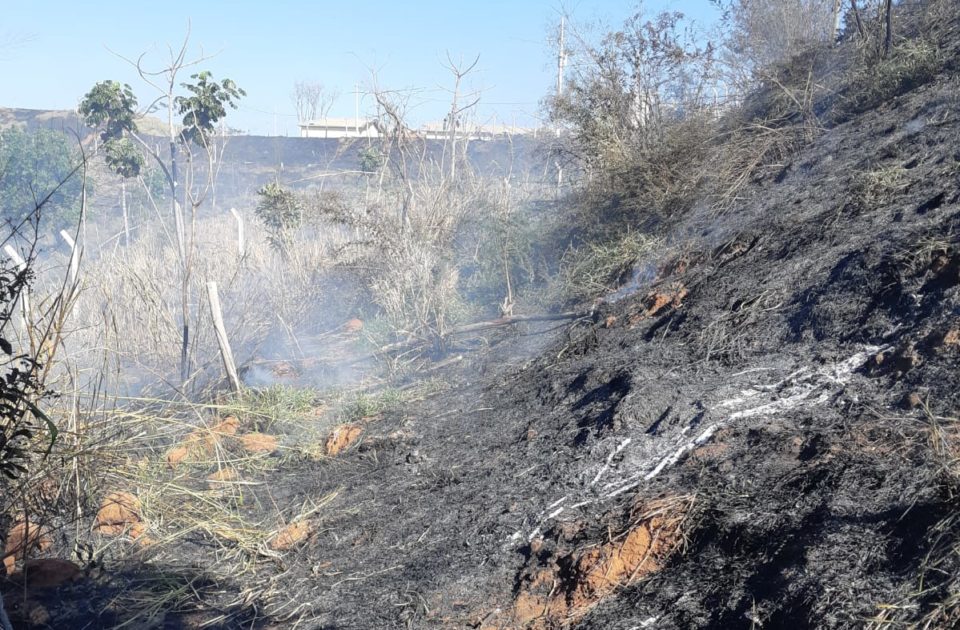 Chamas consomem vegetação no entorno do Maracá