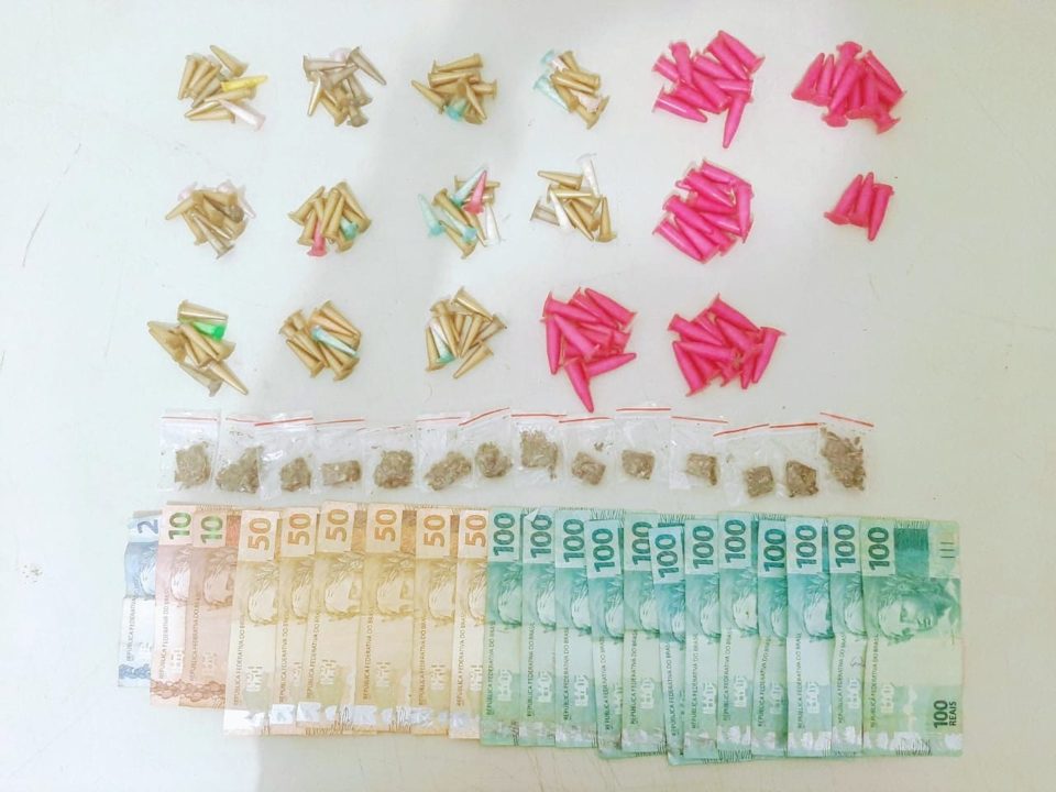 Servente é preso com drogas e dinheiro na zona Norte