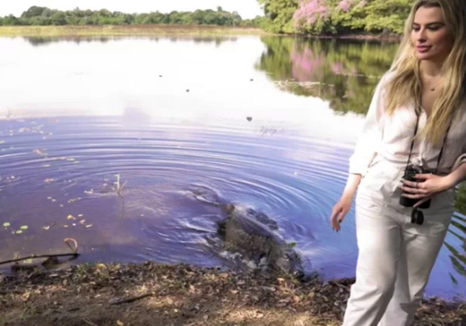 Ex-BBB Fernanda Keulla é atacada por jacaré no Pantanal