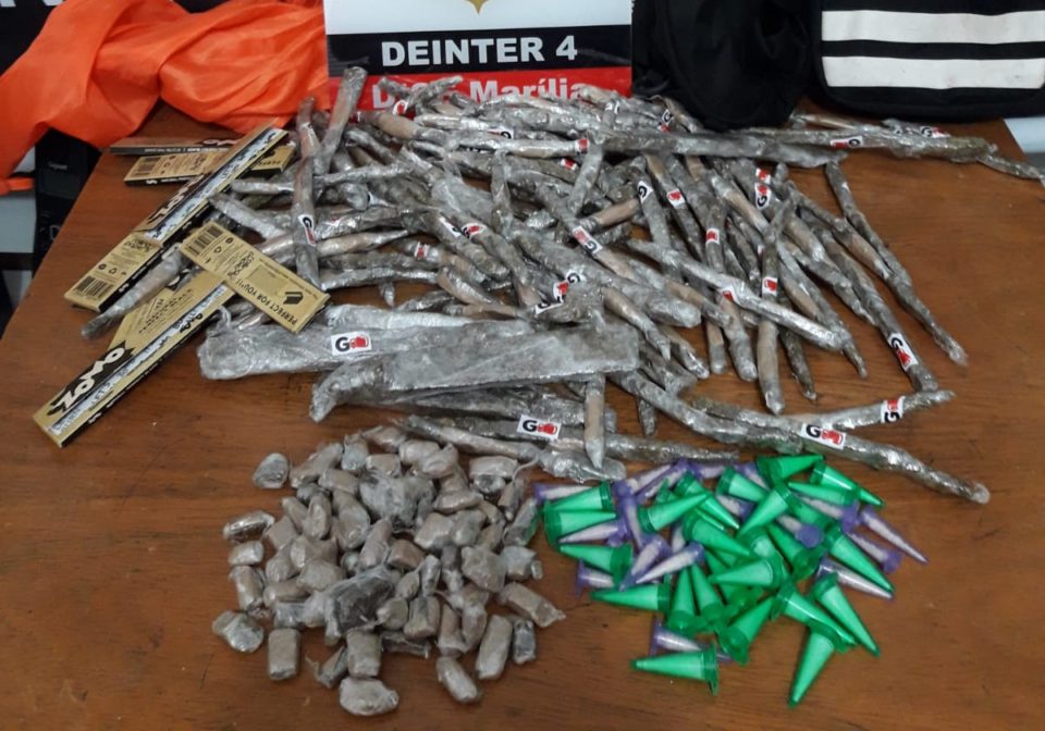 Dise prende rapaz com crack, cocaína e maconha