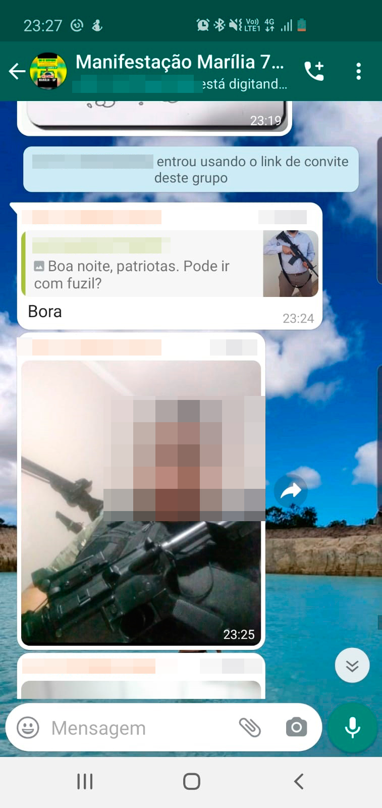 Bolsonaristas indicam que irão levar armas ao ato do dia 7 em Marília