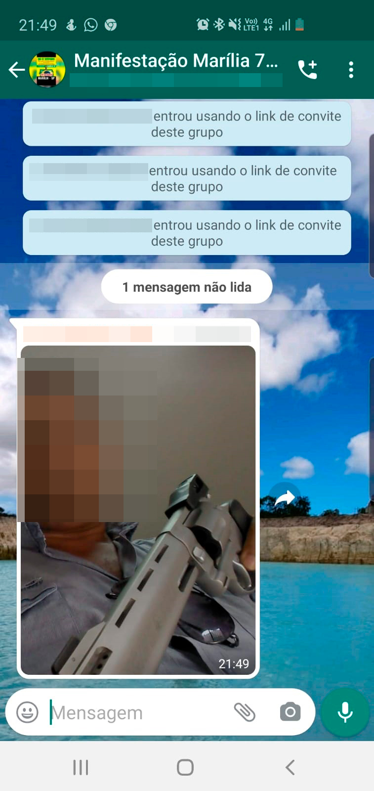 Bolsonaristas indicam que irão levar armas ao ato do dia 7 em Marília