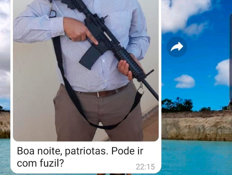 Bolsonaristas indicam que irão levar armas ao ato do dia 7 em Marília