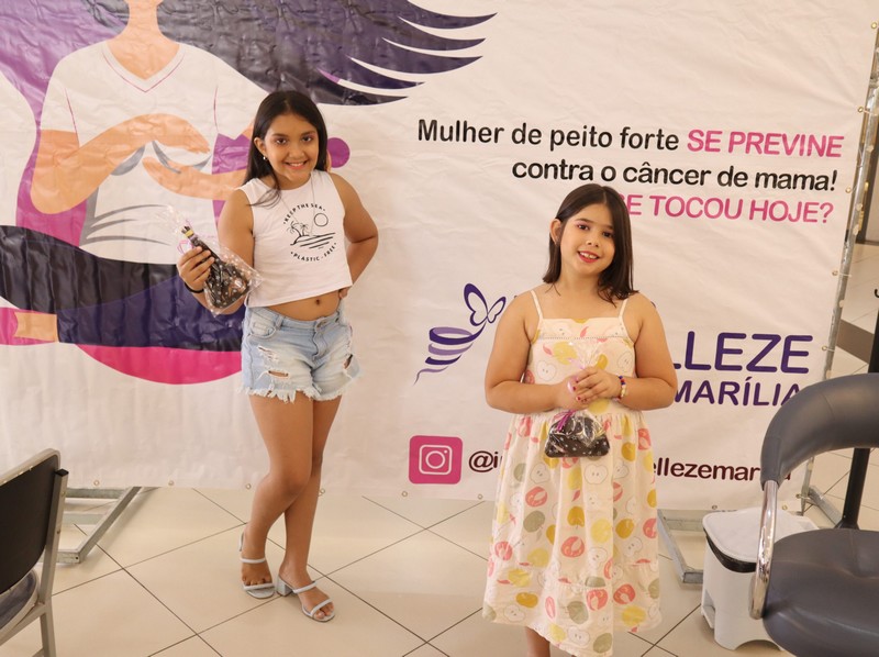 Marília Shopping tem arrecadação de cabelos