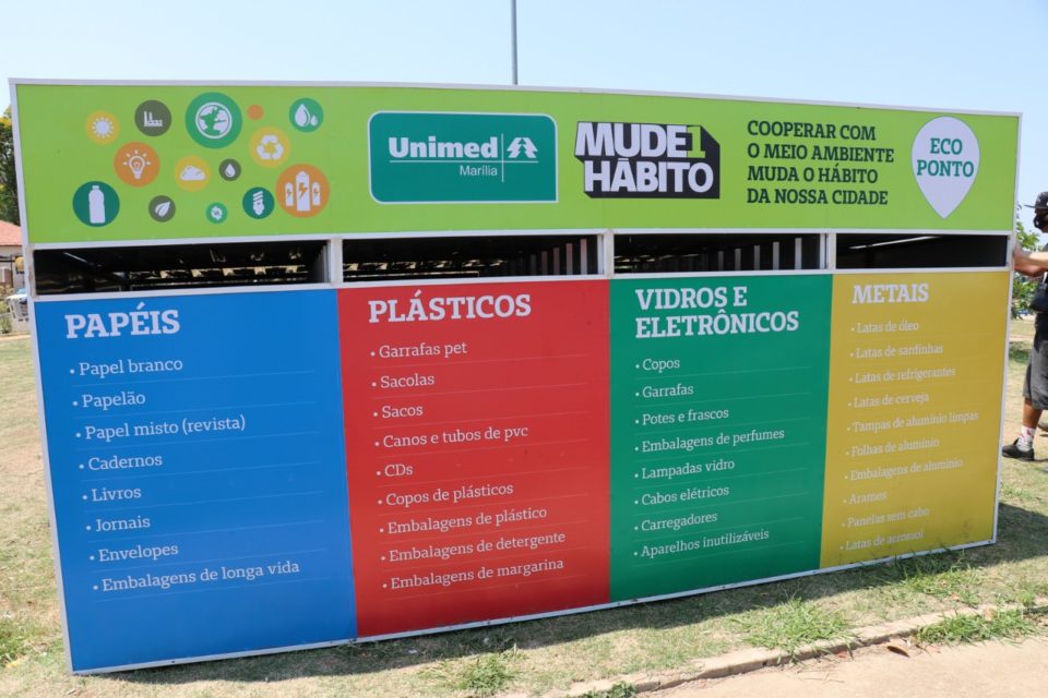 Marília inaugura 12º Ecoponto para coleta de recicláveis