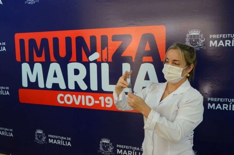 Marília se destaca em 2021 na imunização contra a Covid
