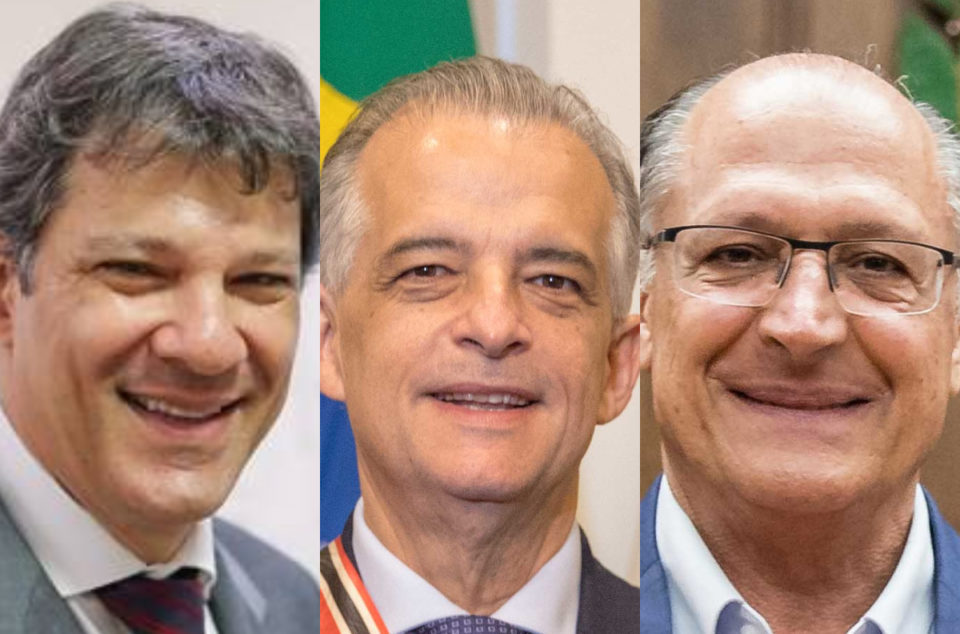 Haddad, França e Alckmin lideram disputa estadual paulista