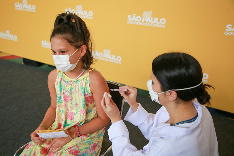 SP prevê vacinar crianças em escolas públicas e particulares